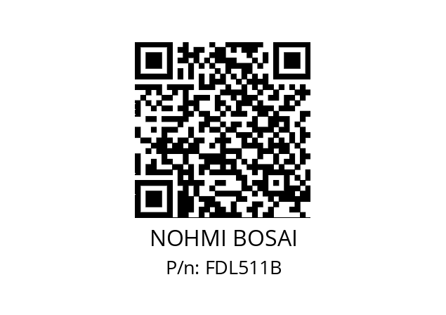   NOHMI BOSAI FDL511B