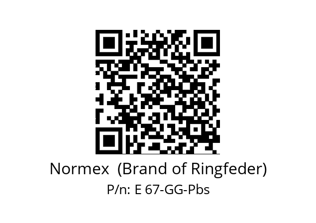   Normex  (Brand of Ringfeder) E 67-GG-Pbs