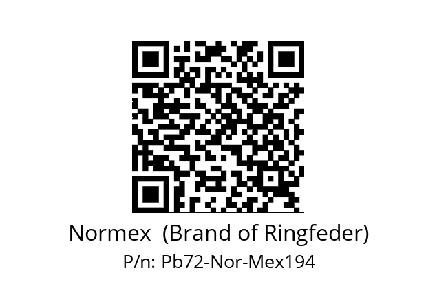   Normex  (Brand of Ringfeder) Pb72-Nor-Mex194