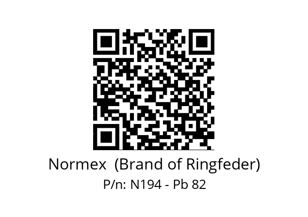   Normex  (Brand of Ringfeder) N194 - Pb 82