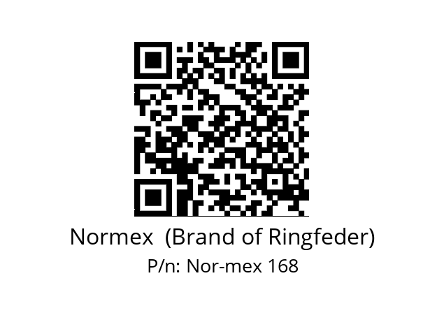   Normex  (Brand of Ringfeder) Nor-mex 168