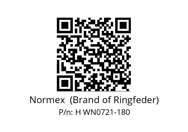   Normex  (Brand of Ringfeder) H WN0721-180