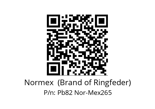   Normex  (Brand of Ringfeder) Pb82 Nor-Mex265