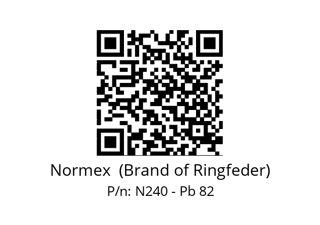   Normex  (Brand of Ringfeder) N240 - Pb 82