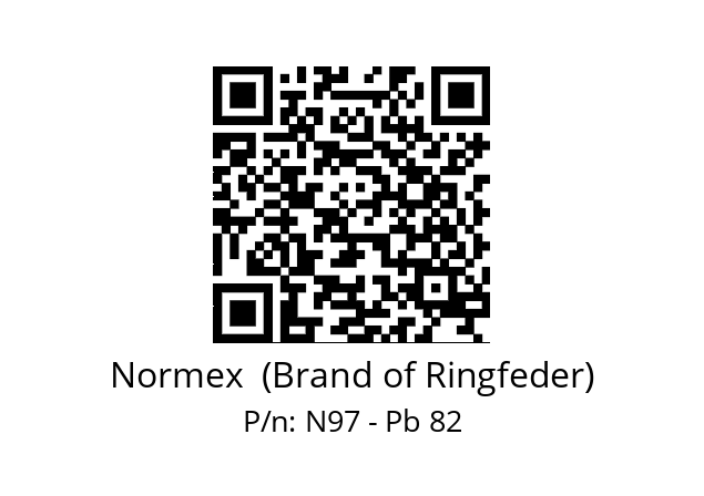   Normex  (Brand of Ringfeder) N97 - Pb 82