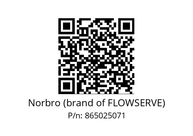   Norbro (brand of FLOWSERVE) 865025071