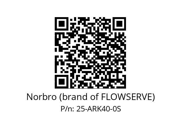 Repair kit  Norbro (brand of FLOWSERVE) 25-ARK40-0S