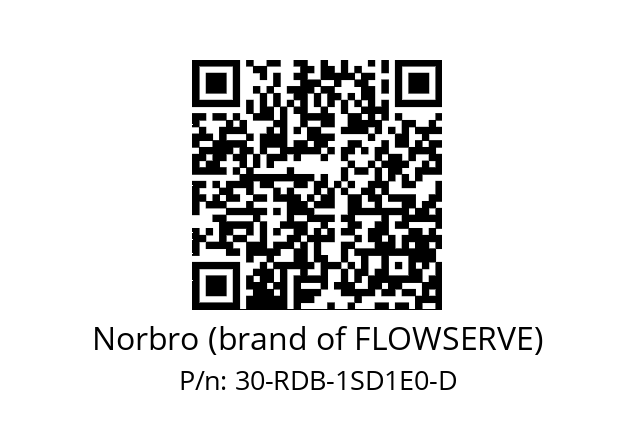   Norbro (brand of FLOWSERVE) 30-RDB-1SD1E0-D