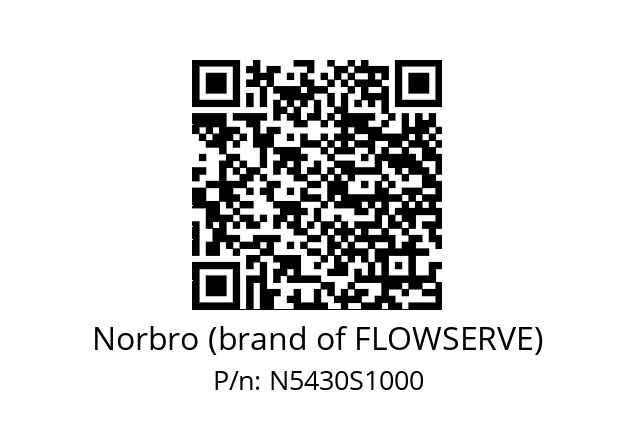   Norbro (brand of FLOWSERVE) N5430S1000