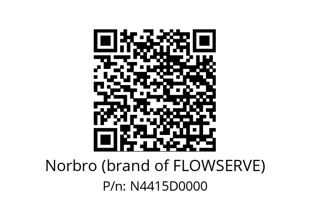   Norbro (brand of FLOWSERVE) N4415D0000