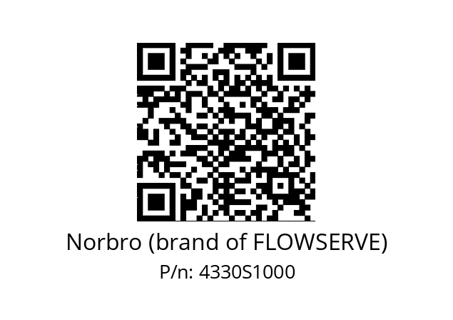   Norbro (brand of FLOWSERVE) 4330S1000