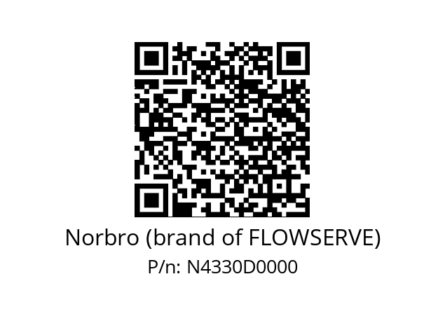   Norbro (brand of FLOWSERVE) N4330D0000