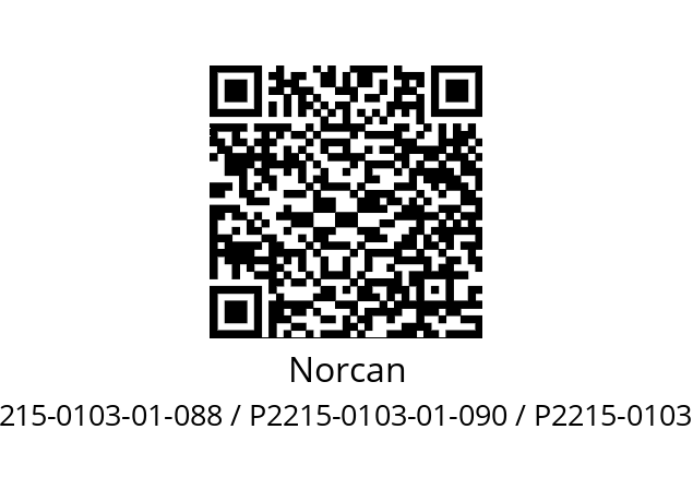   Norcan P2215-0103-01-088 / P2215-0103-01-090 / P2215-0103-01-094