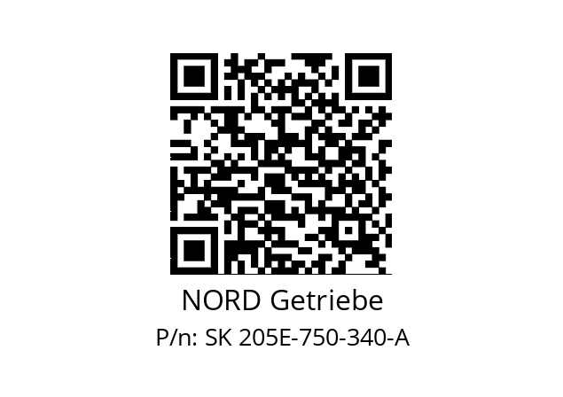   NORD Getriebe SK 205E-750-340-A