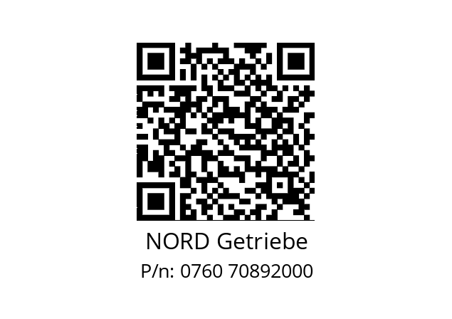   NORD Getriebe 0760 70892000