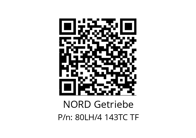   NORD Getriebe 80LH/4 143TC TF