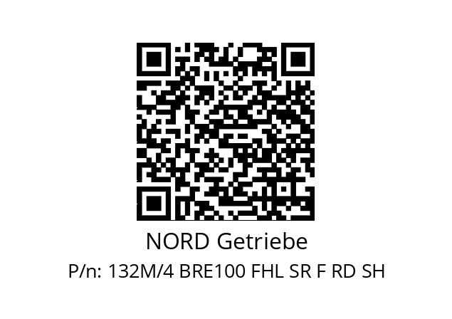   NORD Getriebe 132M/4 BRE100 FHL SR F RD SH