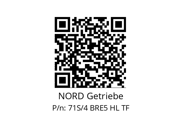   NORD Getriebe 71S/4 BRE5 HL TF