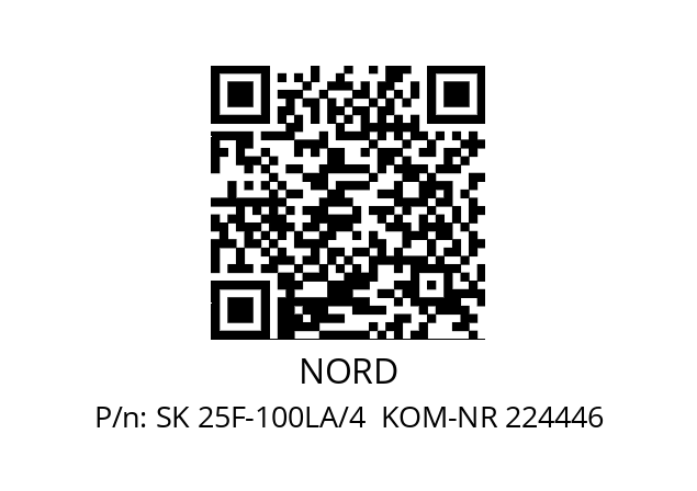   NORD SK 25F-100LA/4  KOM-NR 224446