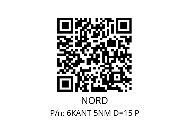   NORD 6KANT 5NM D=15 P