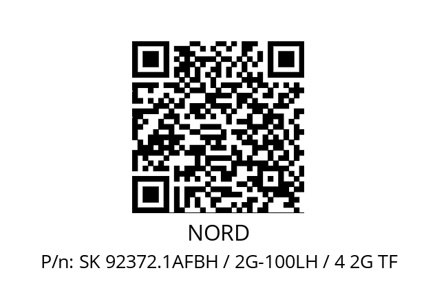   NORD SK 92372.1AFBH / 2G-100LH / 4 2G TF