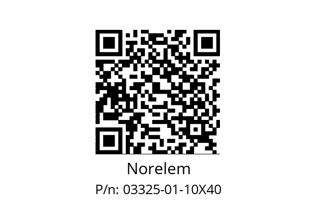   Norelem 03325-01-10X40