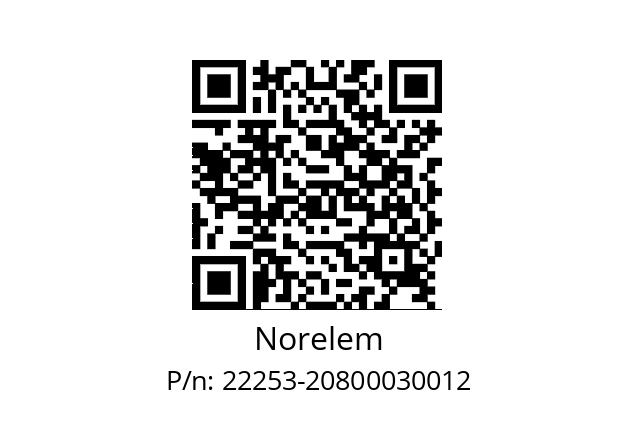   Norelem 22253-20800030012