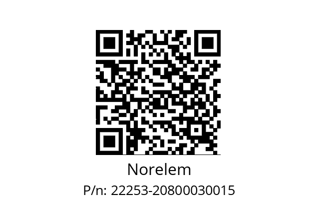   Norelem 22253-20800030015