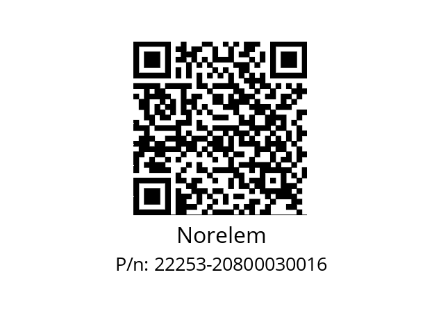   Norelem 22253-20800030016