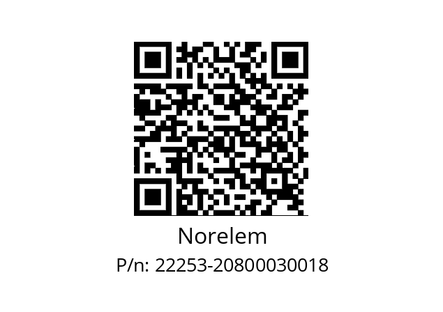   Norelem 22253-20800030018