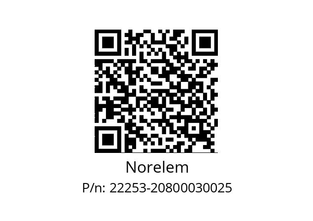   Norelem 22253-20800030025