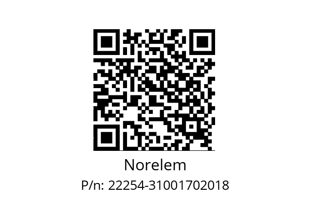   Norelem 22254-31001702018