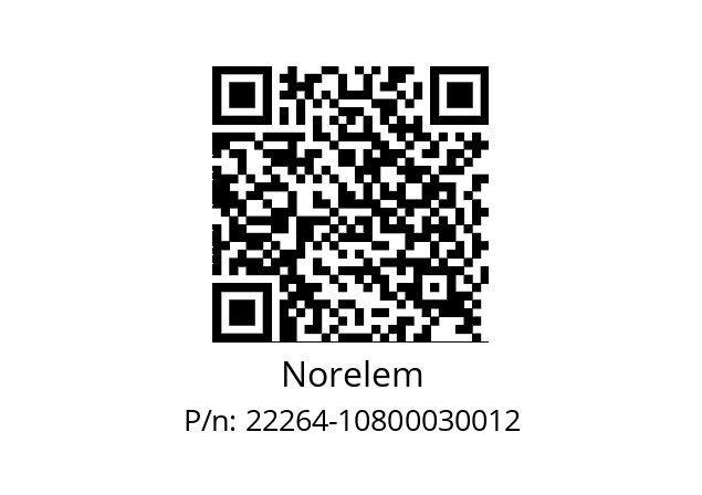   Norelem 22264-10800030012