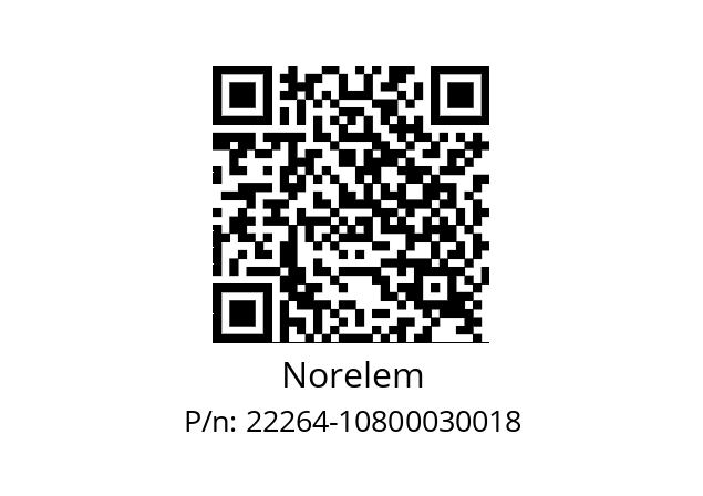   Norelem 22264-10800030018