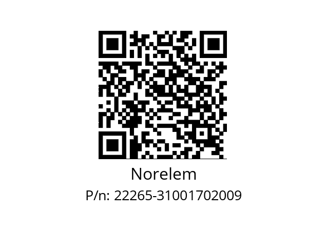   Norelem 22265-31001702009