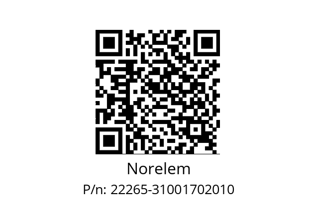   Norelem 22265-31001702010