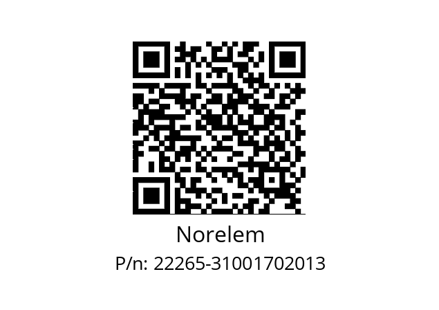   Norelem 22265-31001702013