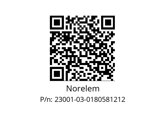   Norelem 23001-03-0180581212