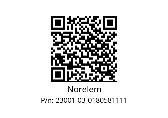   Norelem 23001-03-0180581111