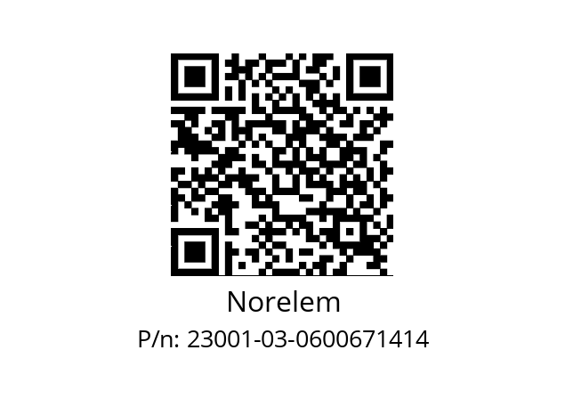   Norelem 23001-03-0600671414