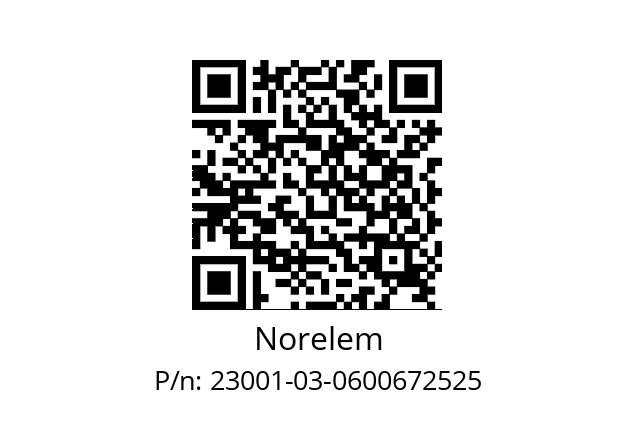   Norelem 23001-03-0600672525