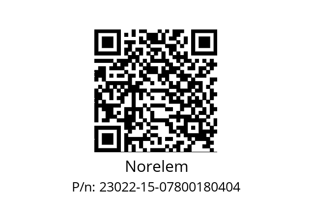   Norelem 23022-15-07800180404