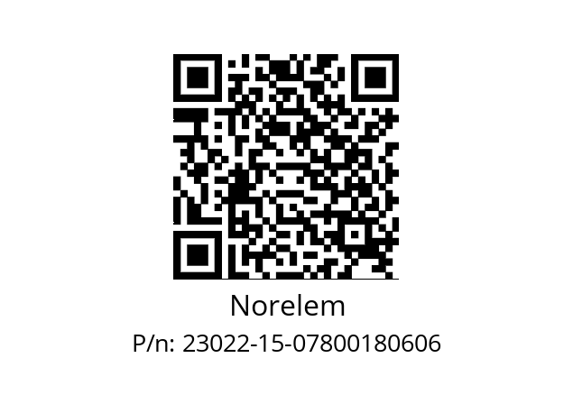   Norelem 23022-15-07800180606