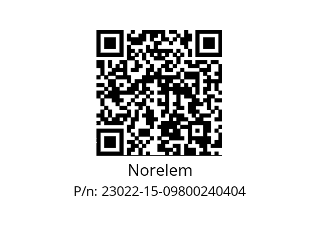   Norelem 23022-15-09800240404