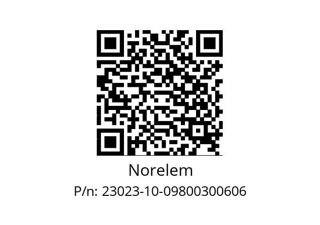   Norelem 23023-10-09800300606