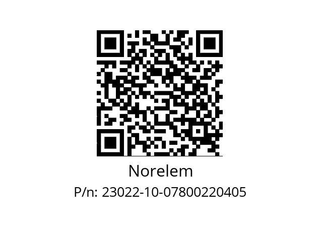   Norelem 23022-10-07800220405