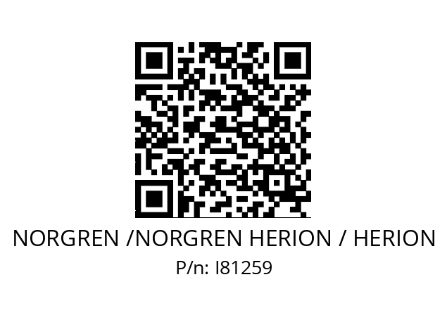   NORGREN /NORGREN HERION / HERION I81259