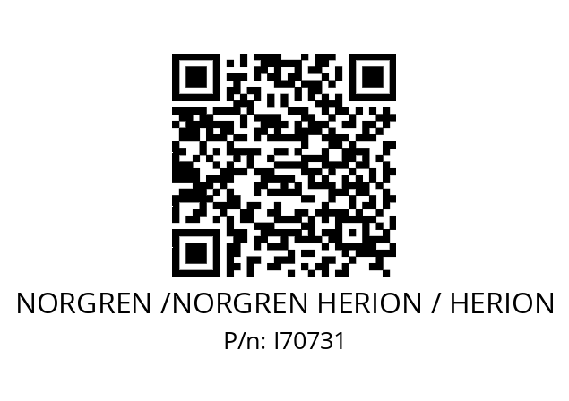   NORGREN /NORGREN HERION / HERION I70731