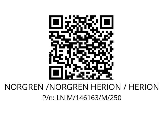   NORGREN /NORGREN HERION / HERION LN M/146163/M/250