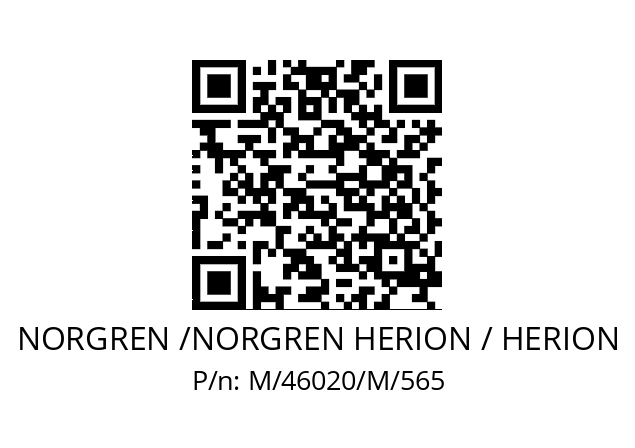   NORGREN /NORGREN HERION / HERION M/46020/M/565